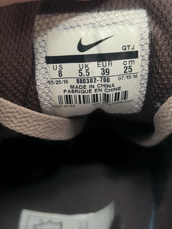 Baskets Nike air max 90 wheat pack marron pointure 39 très bon état sans boîte - photo numéro 9