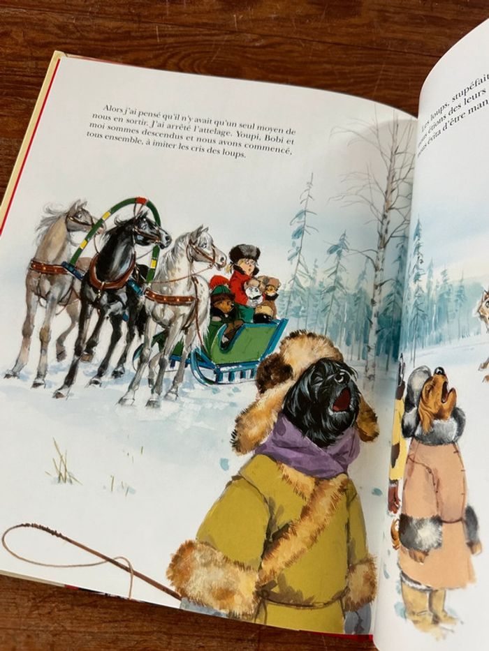 Livre rare album bd Caroline voyage en Russie grand format reliure rouge Pierre Probst - photo numéro 4