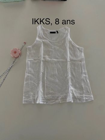 Débardeur blanc ikks 8 ans