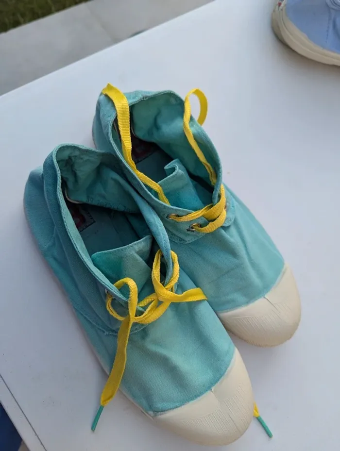 Baskets à lacets semi montantes Bensimon taille 39 - photo numéro 4