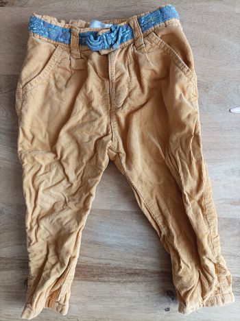 Pantalon jaune moutarde 18 mois