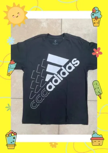 T shirt adidas noir blanc