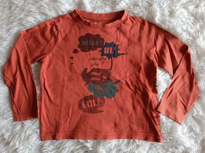 Tshirt manches longues messages bulles T. 3 ans Kiabi - photo numéro 2