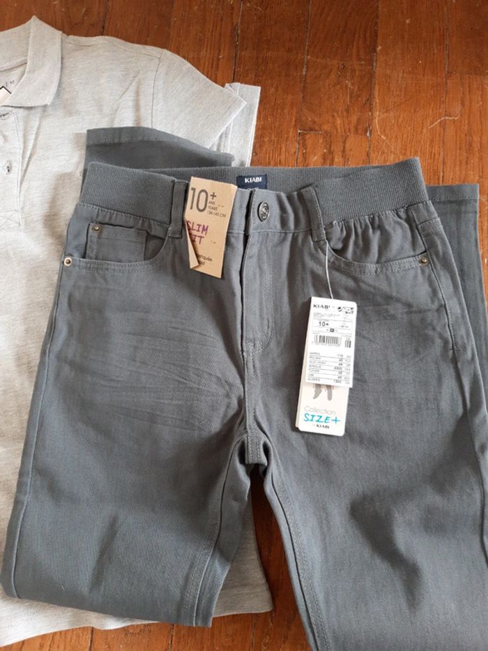 Polo 10ans + pantalon 10ans+ neufs - photo numéro 6
