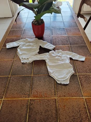 Lot de 2 bodies à col