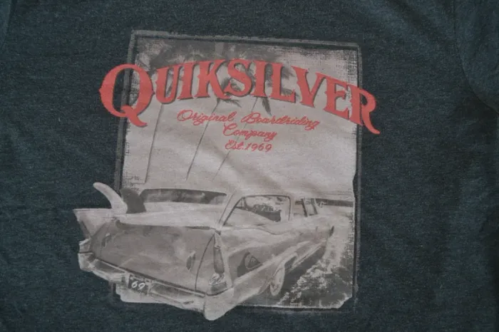 Tee-shirt Quiksilver gris Taille M - photo numéro 2