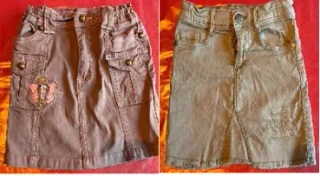 Lot 2 jupes jean 6 ans