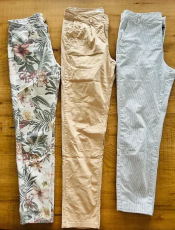 Lot 3 pantalons été femme S