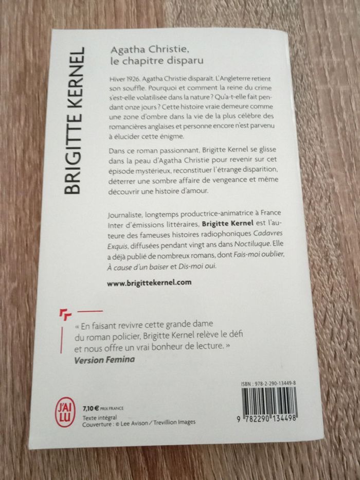 Brigitte Kernel 🪅 Agatha Christie, le chapitre disparu - photo numéro 2