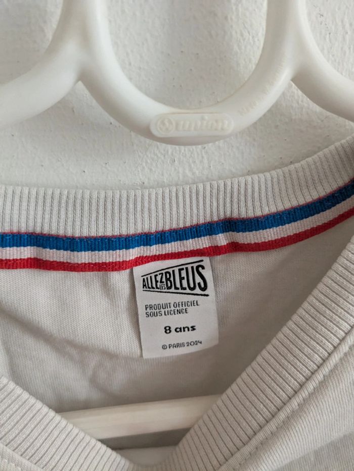 T-shirt anches longues allez les bleus 8 ans - photo numéro 2
