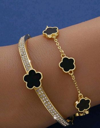 Bracelets fleurs cinq pétales tendance