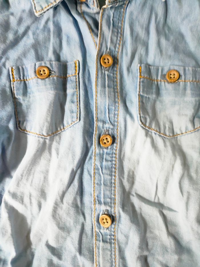 Chemise jean 12 mois grain de blé - photo numéro 2