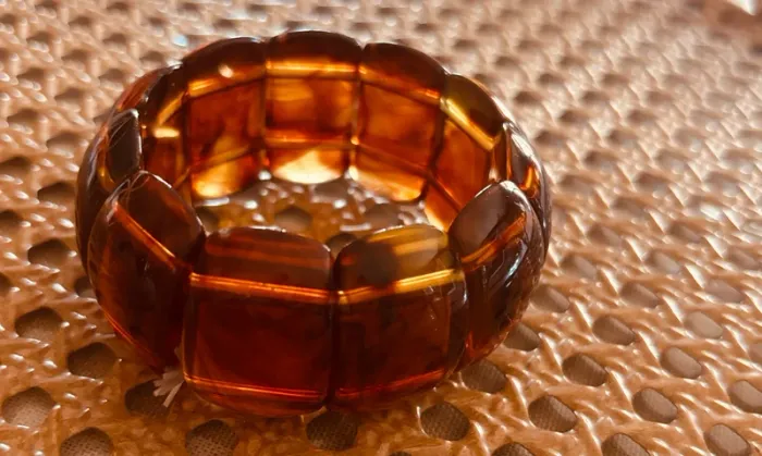 🌟 Bracelet Biba - Résine effet ambre 🌟 - photo numéro 2