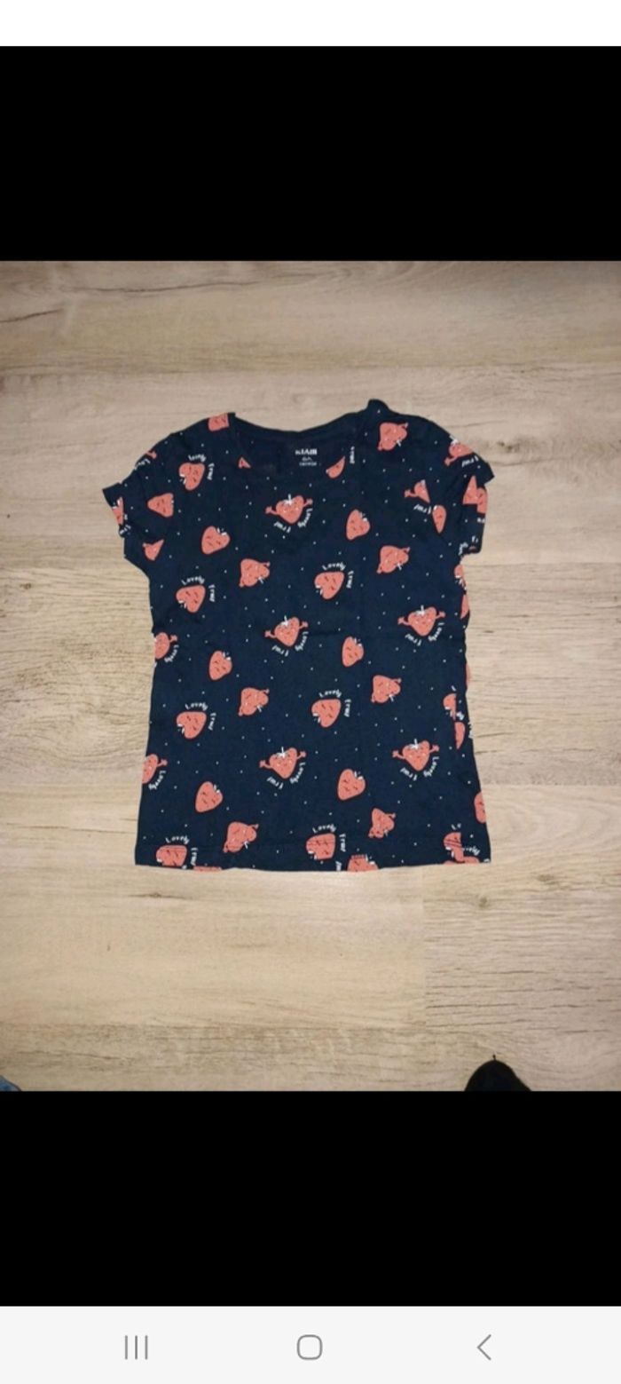 Tee shiet fraise 6 ans