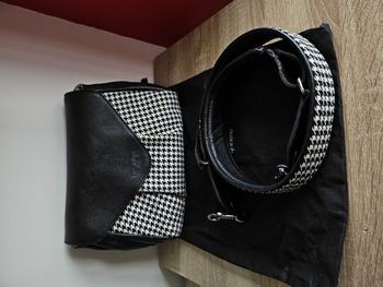 Sac en cuir pied de poule Paul marius taille M