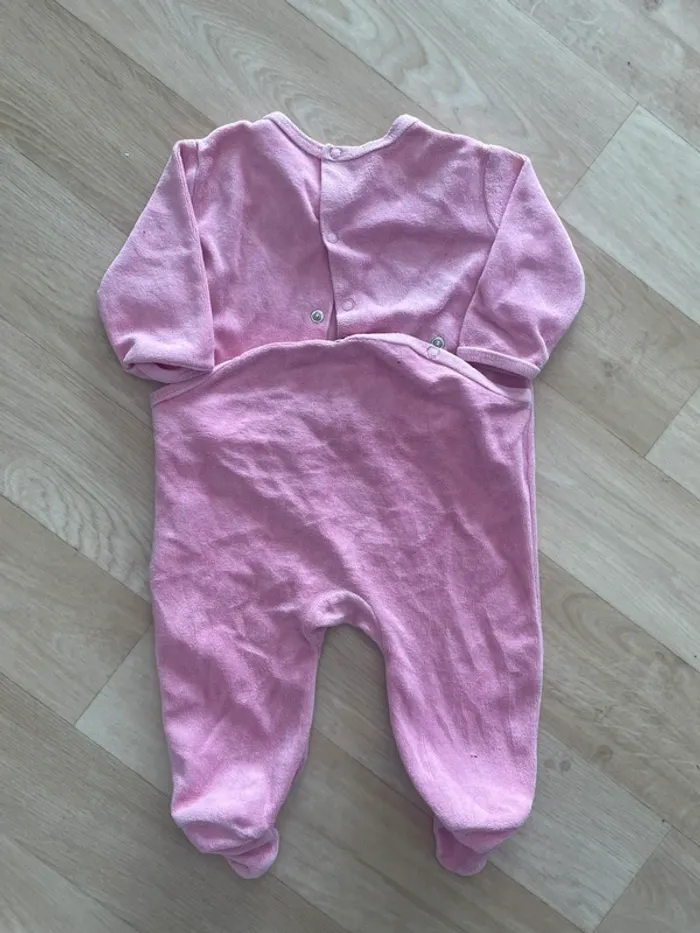Lot 5 pyjama velours fille 6 mois - photo numéro 10