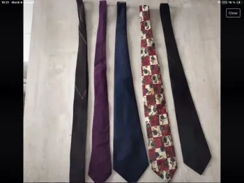 Vintage lot 5 cravattes