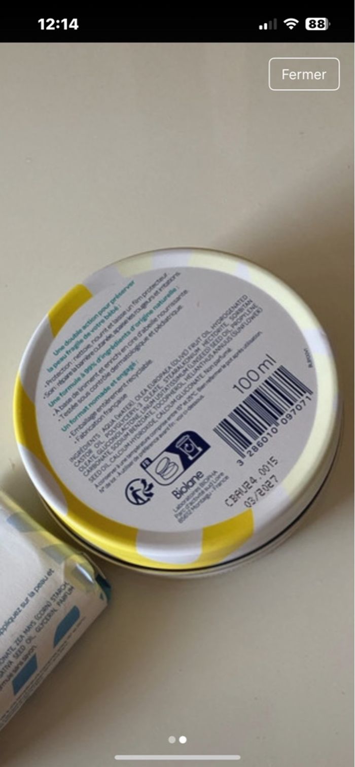 Baume de change Biolane 100ml - photo numéro 2