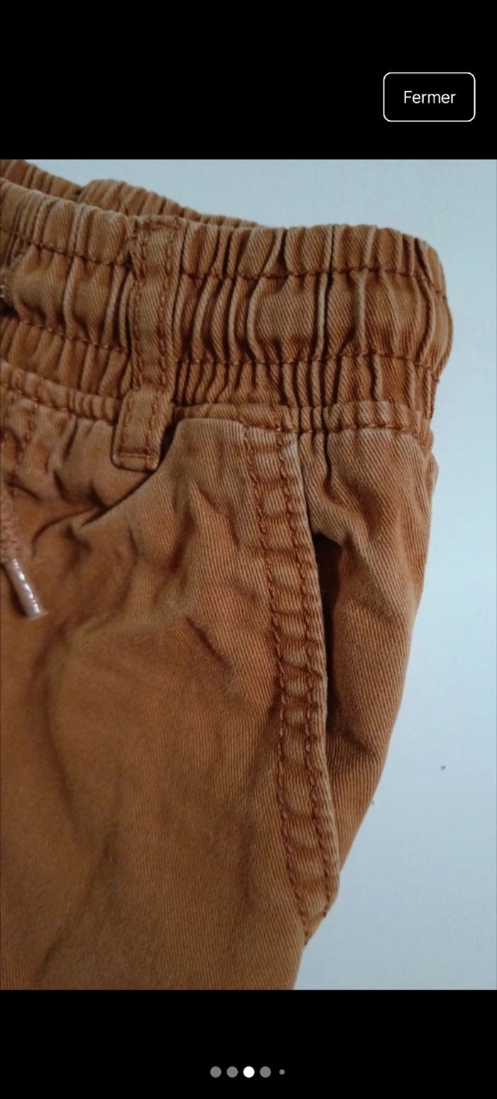 Pantalon Jeans marron - photo numéro 3