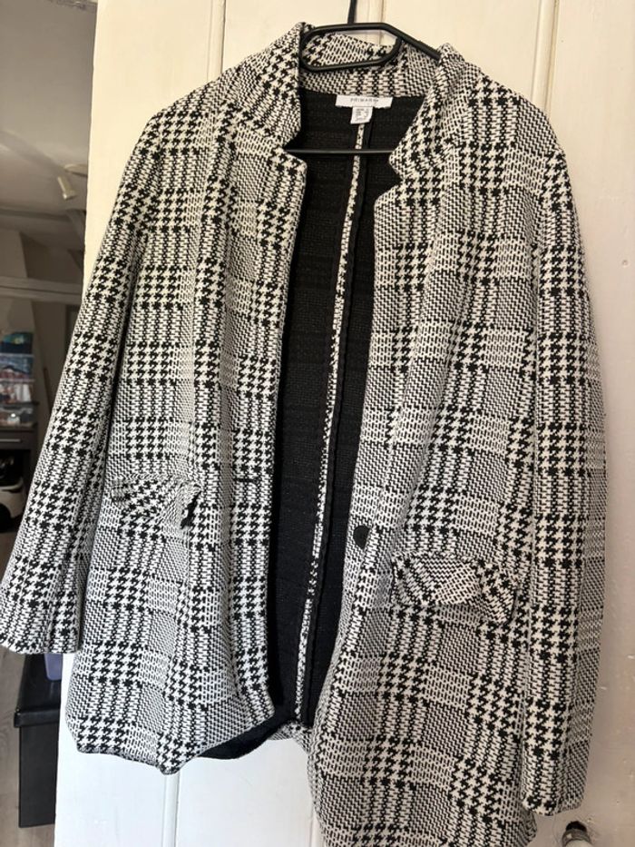 Blazer femme noir et blanc taille 40 - photo numéro 2