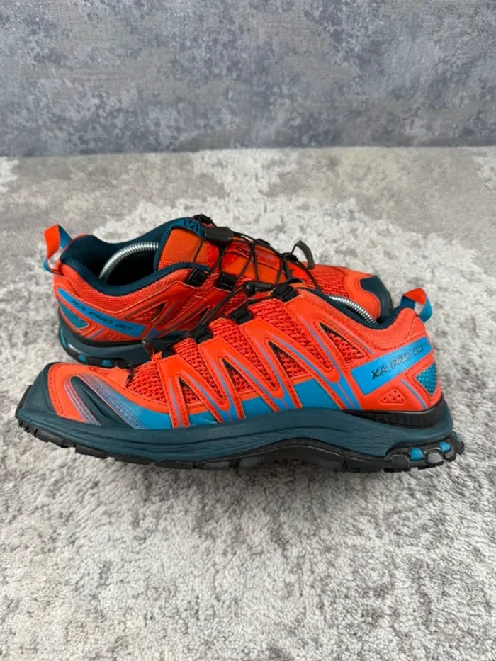 Salomon XA Pro 3D - Trekking Shoes - Orange & Blue - photo numéro 7