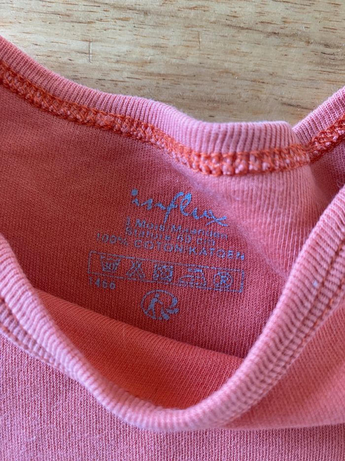 Lot 2 bodies Rose/Saumon 3 mois - photo numéro 2