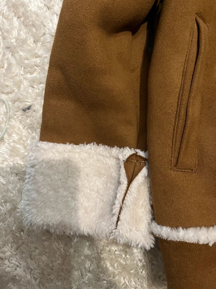 Manteau molletonné marron - photo numéro 5