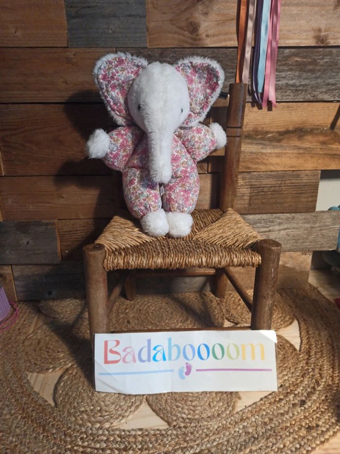 Peluche éléphant vintage Becard liberty tbe