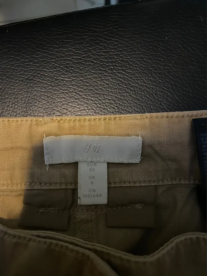 Pantalon jean cargo brun - photo numéro 3