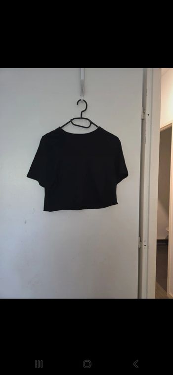 Crop top noir