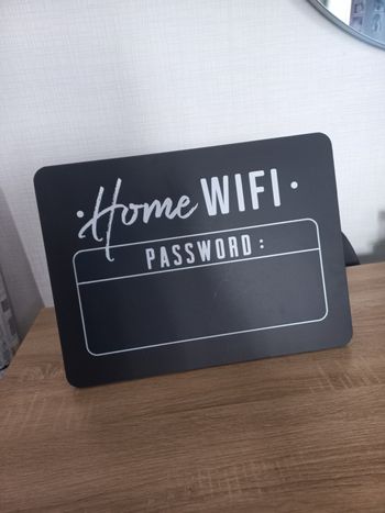 Grand Cadre ardoise pour code WiFi neuf