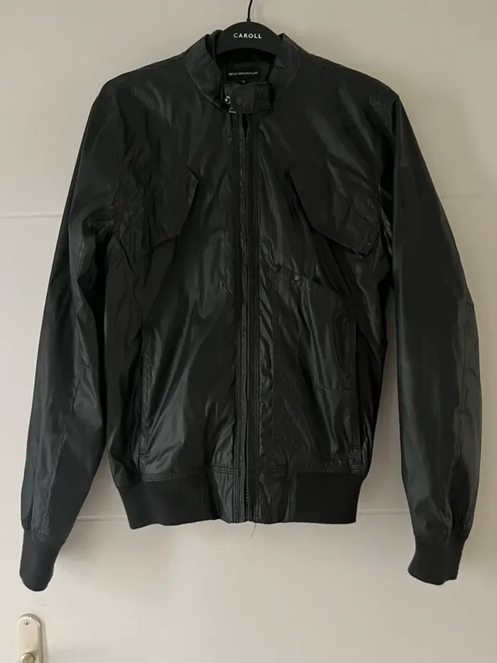 Veste manteau noire zippee homme taille M Best Mountain