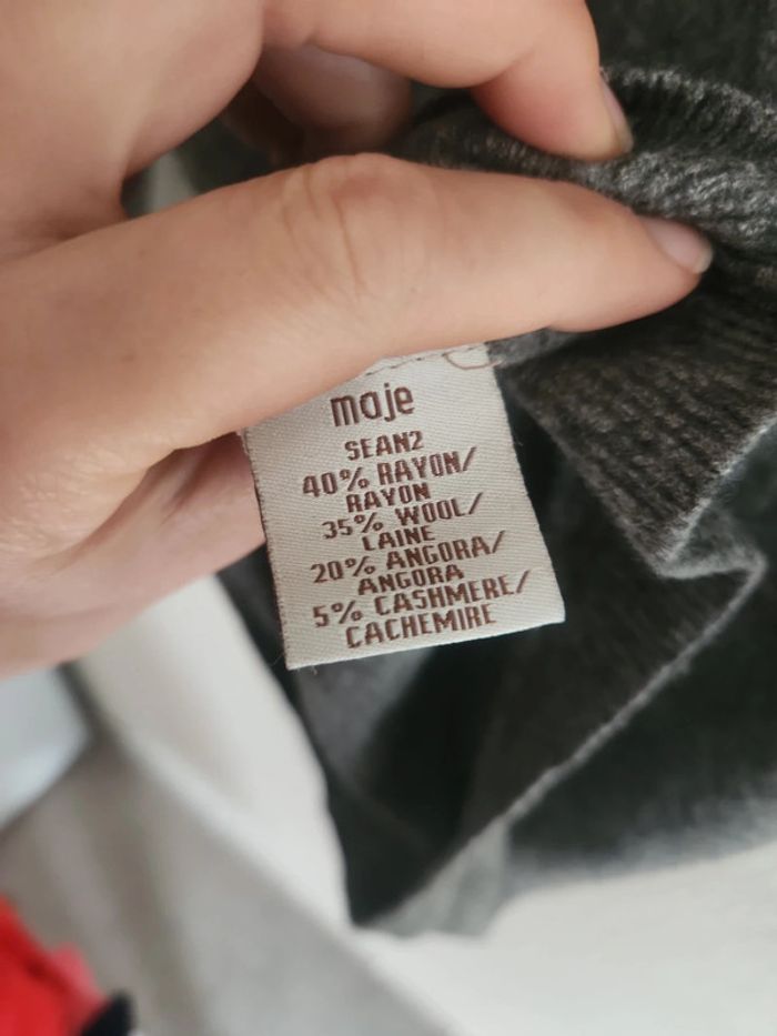 Jolie robe pull Maje gris motif guitare 10 ans - photo numéro 13