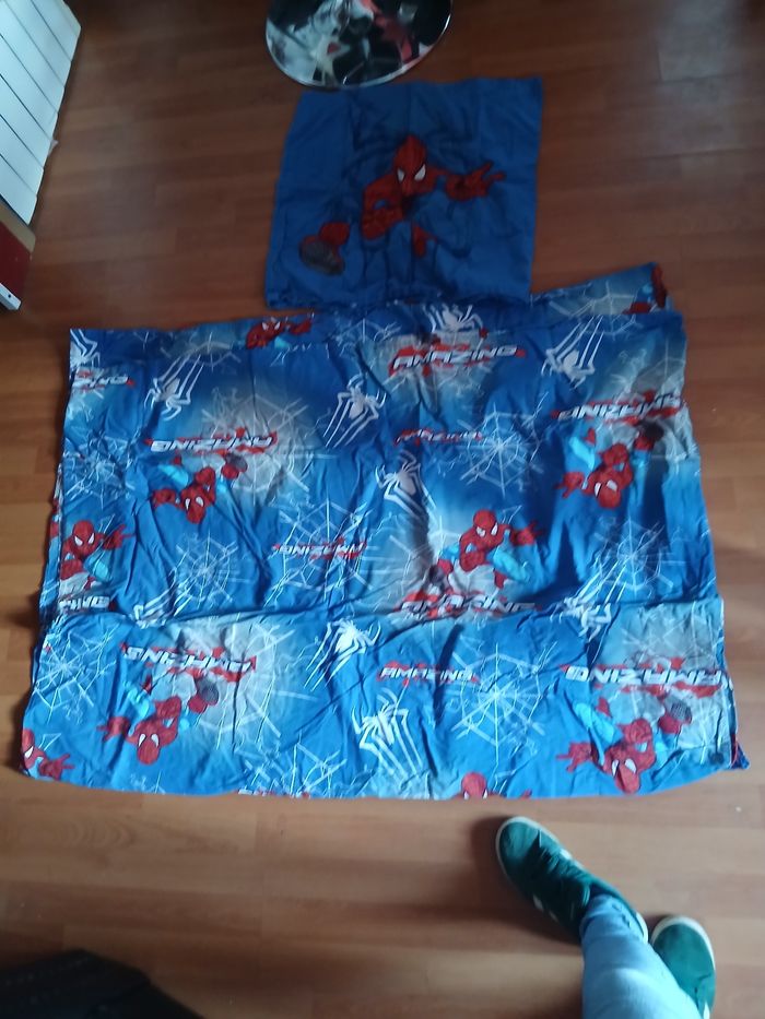 Housses de couette et housse d oreiller spiderman  d une personne - photo numéro 2