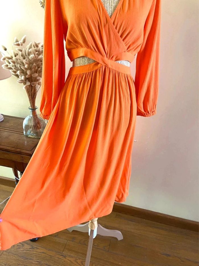 Robe Éclatante en Orange - Etam - Taille M neuf avec étiquette - photo numéro 18