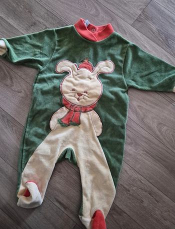 Pyjama velours Vintage 3 mois