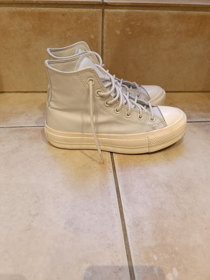 Baskets converse all star bleu ciel taille 38 - photo numéro 3