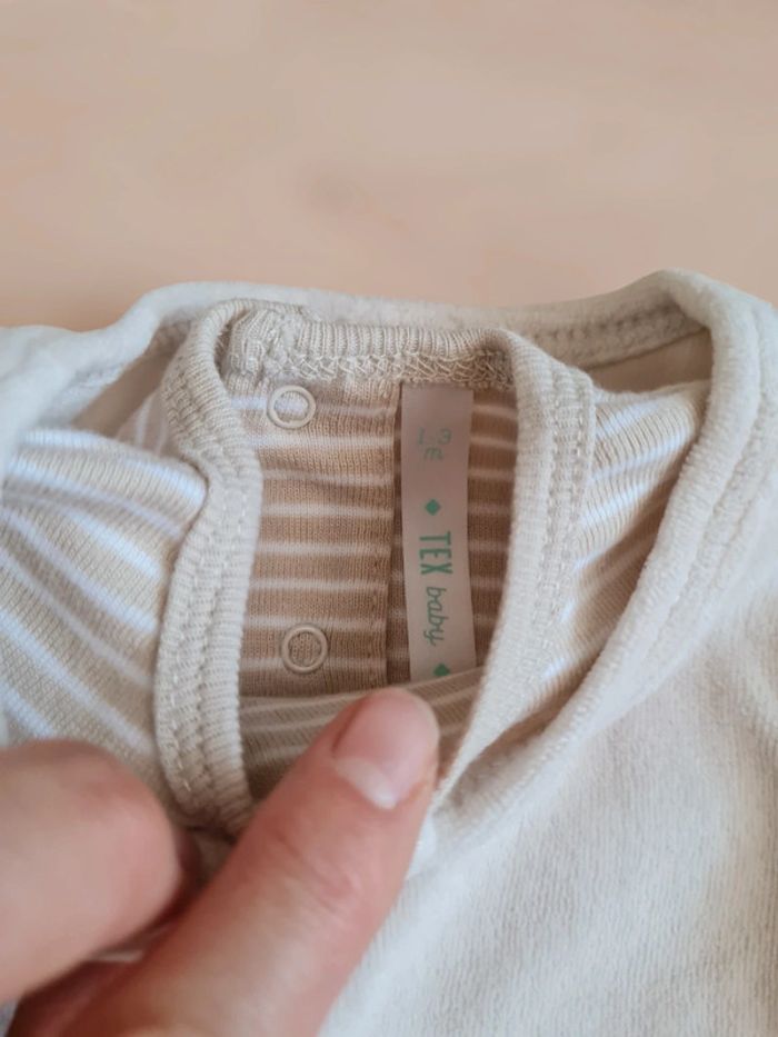 Ensemble 2 pièces grenouillère bodie garçon fille - photo numéro 7