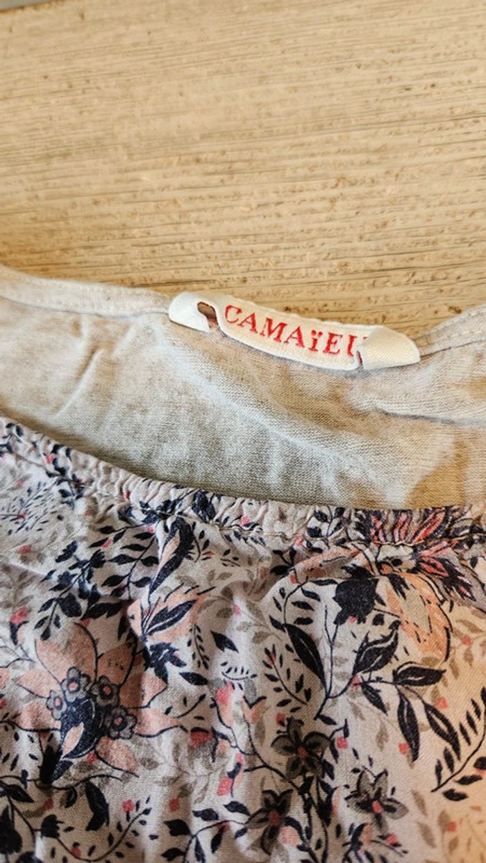 Blouse sans manches avec léger froufrou aux épaules, Camaïeu, taille M - photo numéro 6
