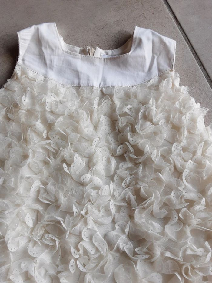 Robe festive ou ceremonie été blanc / crème T. 18 mois - photo numéro 3