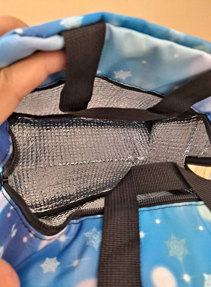neuf sac isotherme stitch flocon pour repas lunch gouter pique nique - photo numéro 4