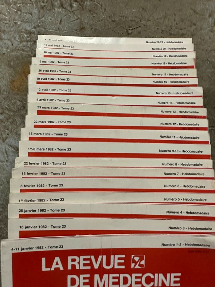 Lot de revues médecine thérapeutique tomme 23 - photo numéro 3