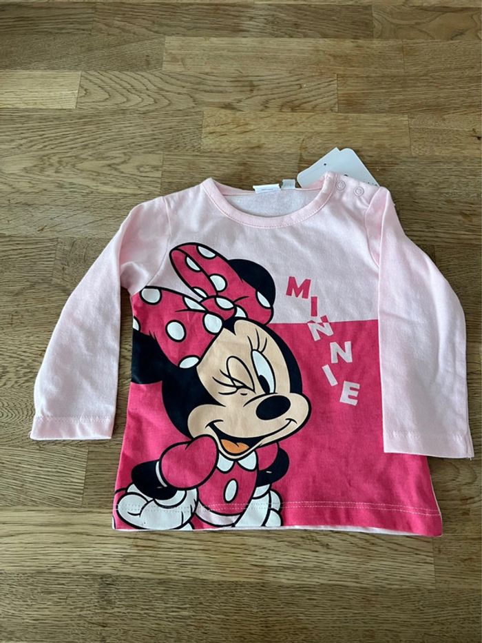 Tee shirt manche longue minnie disney