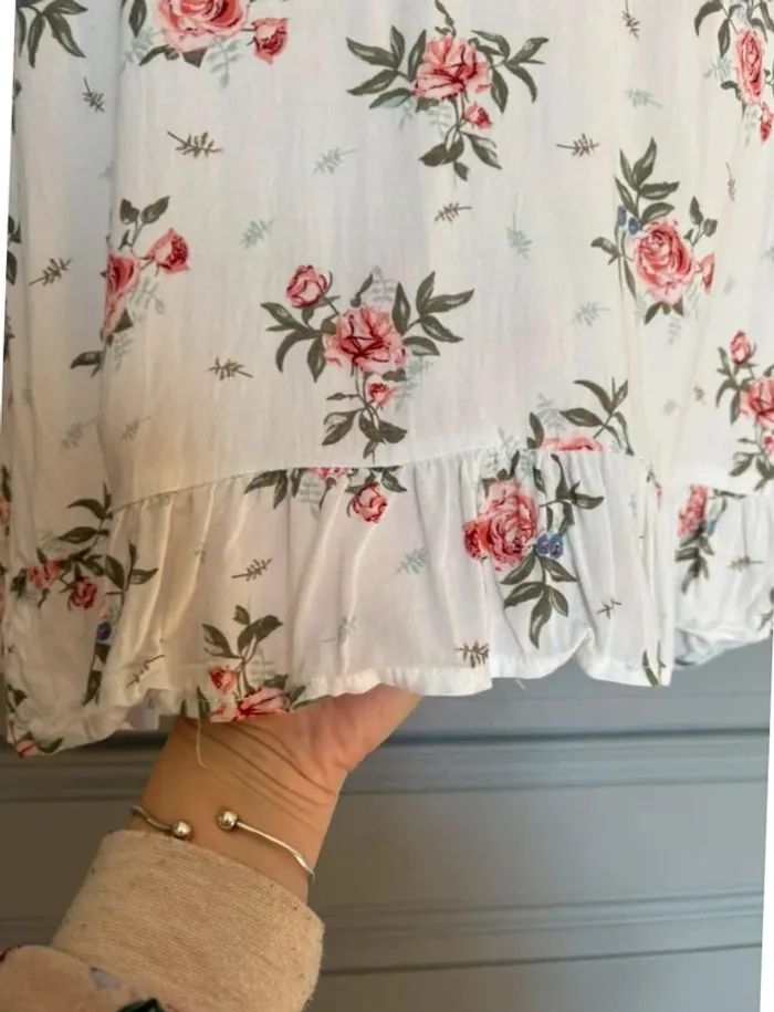 Blouse fleurie à volants H&M - photo numéro 4