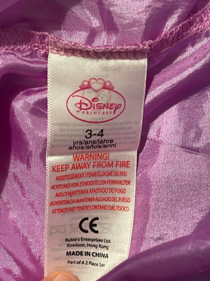 Déguisement robe princesse Raiponce - Disney - T. 3/4 ans - photo numéro 4