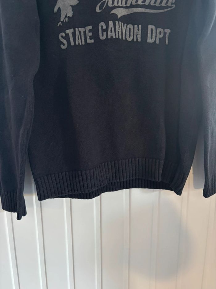 Sweat-shirt Pull garçon overgame 12ans noir - photo numéro 4