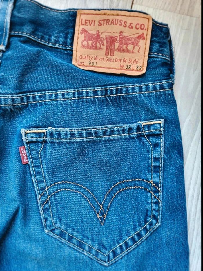 Jean  Levi's  Lot  901  W32  L32 Taille  FR 42 homme –  Vintage Y2K Levi Strauss &  Co authentique - photo numéro 14