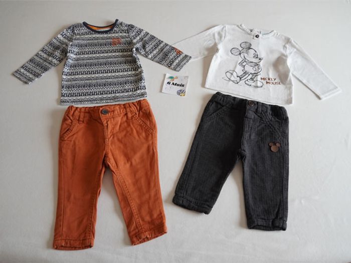 Lot n°2 Vêtements 6 mois : 10 Pantalons + 10 Hauts - photo numéro 4