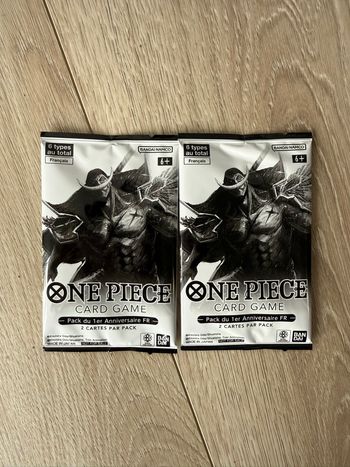 Lot 2x Boosters One Piece Pack 1er Anniversaire FR Scellés