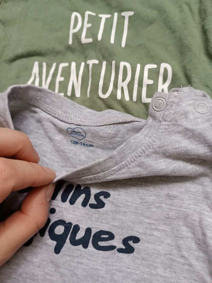 Deux pull fin 12 mois - photo numéro 2